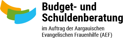 Logo Budget- und Schuldenberatung Aargau–Solothurn (im Auftrag der Aargauischen Evangelischen Frauenhilfe (AEF))